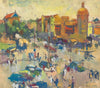 Bombay Street - Syed Haider Raza (Early Works) - Canvas Prints