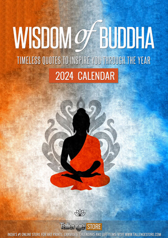 2024 Wall Calendar - Wisdom of Buddha - Motivational Quotes