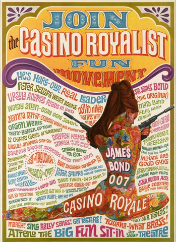 Casino Royale - James Bond Poster By Robert Mcginnis - Large Art Prints by Joel Jerry