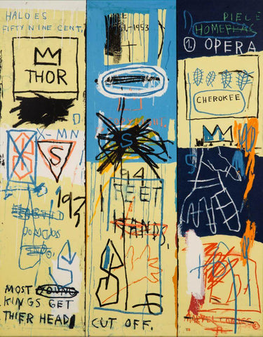 Charles I - Jean-Michael Basquiat - Neo Expressionist Painting 2 by Jean-Michel Basquiat