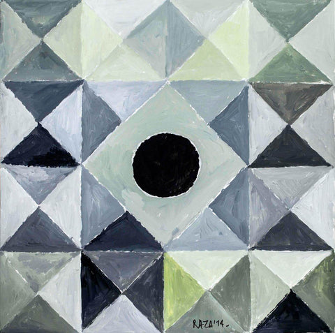 Chaturdik (All  Directions) - Syed Haider Raza Painting - Art Prints