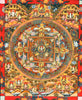 Chenrezig Mandala - Vintage Buddhist Thangka Painting - Framed Prints