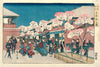 Cherry Blossoms in the Yoshiwara (Yoshiwara sakura no zu) - Hiroshige - Japanese Masters Yukio-e - Posters