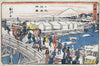 Clear Weather After Snow At Nihonbashi Bridge (Scenes of Edo) - Utagawa Hiroshige - Japanese Master Yukio-e Woodblock Art Print - Framed Prints