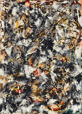 Composition with Red Strokes 1950 - Jackson Pollock - Large Art Prints by Jackson Pollock