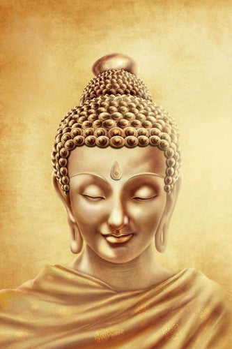 Large Artwork Prints of Contemplative Gautam Buddha - Contemporary Buddha Painting - Large Art Prints by Tallenge Store