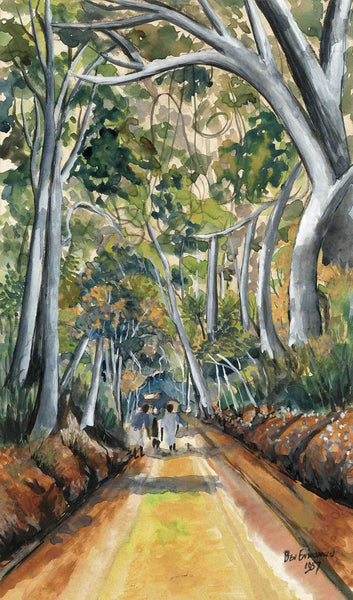 Country Road - Ben Enwonwu - African Painting - Large Art Prints