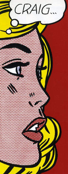 Craig - Roy Lichtenstein - Modern Pop Art Painting by Roy