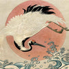 Crane And The Rising Sun (Auspicious Signs) - Isoda Koryûsai c1780 - Ukiyo-e Woodblock Print Japanese Art Painting - Posters