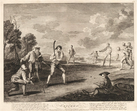 Cricket - 18th Century Etched Painting - Framed Prints