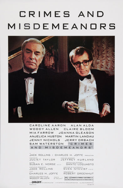 Crimes and Misdemeanors - Martin Landau - Woody Allen - Hollywood English Movie Poster - Canvas Prints