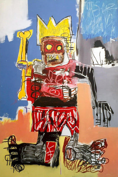 Crown  - Jean-Michael Basquiat - Neo Expressionist Painting - Art Prints