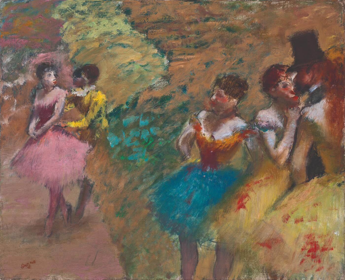 Dancers Backstage At The Opera (Danseuses Coulisses) - Edgar Degas