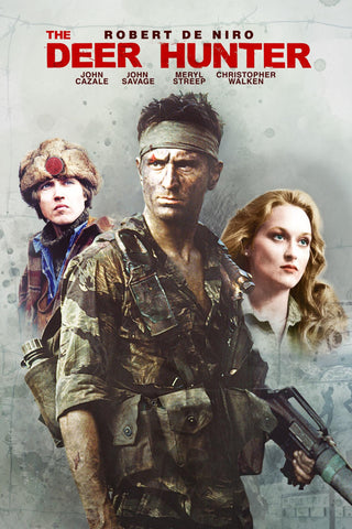 Deer Hunter - Robert De Niro -  Hollywood Classic War Movie Vintage Poster - Large Art Prints by Kaiden Thompson