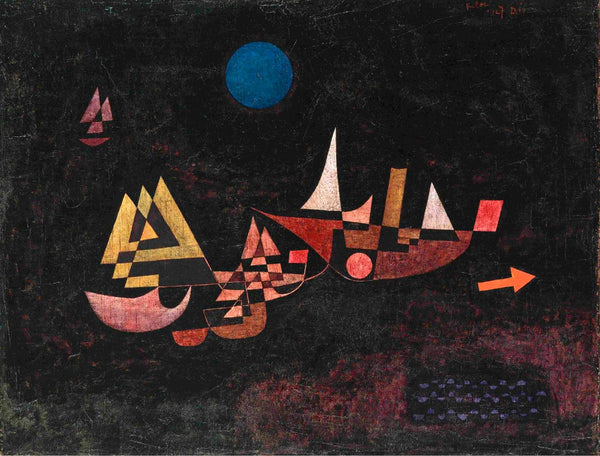 Departure Of The Ships (Abfahrt Der Schiffe) - Paul Klee - 1927 Painting - Art Prints