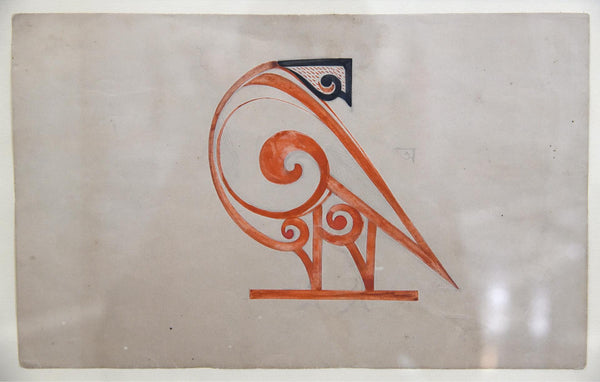 Design Alphabat In Bengali - In The Shape Of A Bird - Abanindranath Tagore Calligraphy - Art Prints