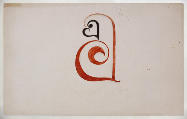 Design Alphabat In Bengali - In The Shape Of A Penguin - Abanindranath Tagore Calligraphy - Framed Prints