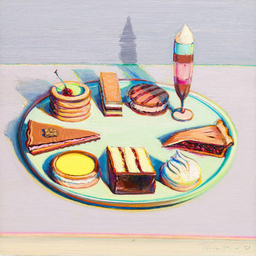 Large Artwork Prints of Dessert Tray - Wayne Thiebaud - Large Art Prints by Wayne Thiebaud