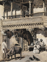 Discussing The Dowry - Edwin Lord Weeks - Orientalism Art India Painting