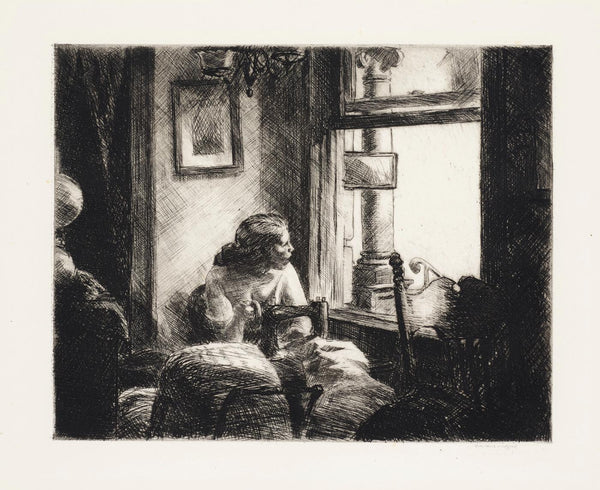 East Side Interior - Edward Hopper Sketch - Large Art Prints