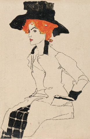 Portrait of a Woman 1910 by Egon Schiele
