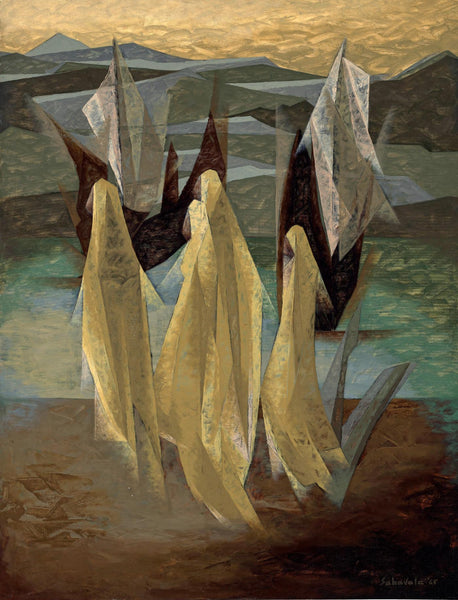 Embarkation - Jehangir Sabavala - Indian Modern Masters Painting - Posters