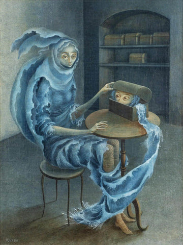 Encounters (Encuentros) - Remedios Varo - Surrealist Art Painting - Art Prints