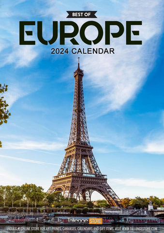 2024 Wall Calendar - Best of Europe by Tallenge Store