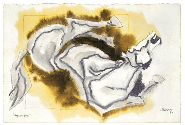 Equus I - Maqbool Fida Husain Painting - Large Art Prints