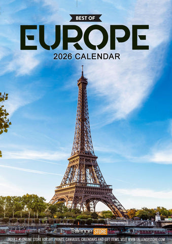 2026 Wall Calendar - Best of Europe by Tallenge Store