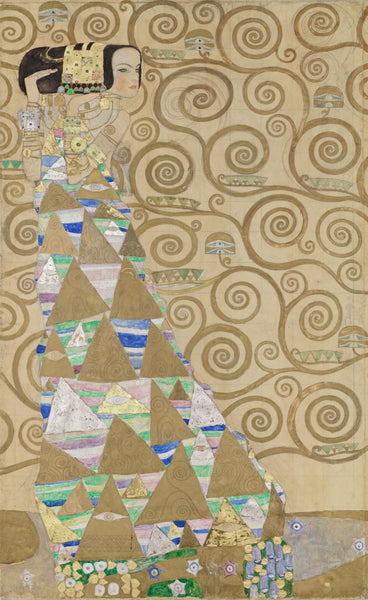Expectation - Gustav Klimt Masterpiece Art Nouveau Painting - Art Prints