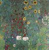 Farm  Garden With Sunflowers -  Gustav Klimt - Floral Landscape Painting - Life Size Posters