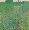 Field Of Poppies - Gustav Klimt - Floral Landscape Painting - Life Size Posters