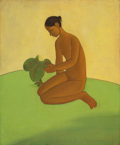 Figurative - B Prabha - Indian Art Painting - Canvas Prints