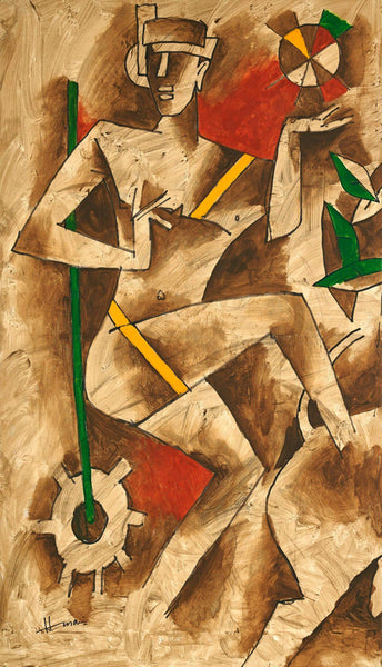 Figure - OPCE Series - Maqbool Fida Husain - Framed Prints