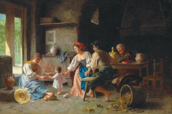 First Steps -  Giovanni Battista Torriglia - Realism Painting - Framed Prints