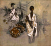 Fisherwoman With Crabs - B Prabha Painting - Indian Masters Art - Canvas Prints