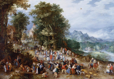 Flemish Fair - Jan Brueghel The Elder Painting by Pieter Bruegel the Elder