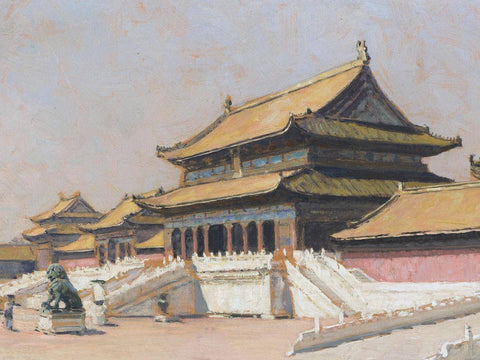 Forbidden City - Erich Kips - c1899 Vintage Orientalist Paintings of China by Erich Kips