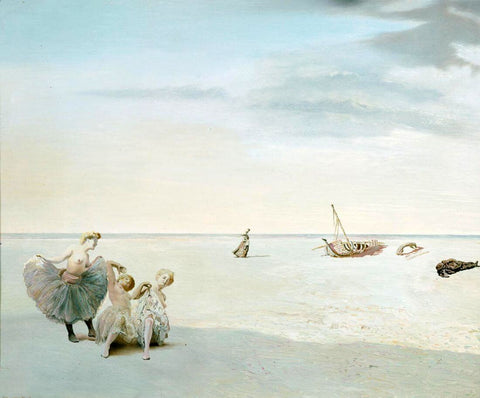Forgotten Horizon - Salvador Dali - Surrealist Painting by Salvador Dali