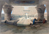 From Under the Portico of the Temple of Edfu - David Roberts RA - Vintage Orientalist Painting Of Egypt - Life Size Posters