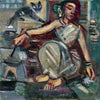 Frying Fish c1953 - Benode Behari Mukherjee - Bengal School Art - Indian Painting - Art Prints
