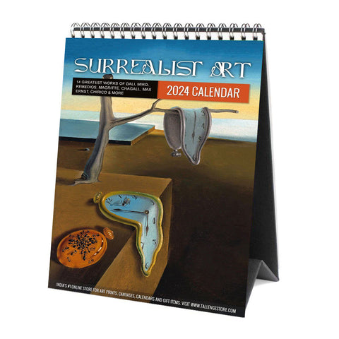 2024 Desk Calendar - Surrealist Art by Tallenge Store