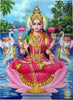 Gaja Lakshmi - C Kondiah Raju - Vintage Religious Painting - Canvas Prints