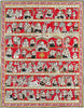 Ganesh Chalisa - Phad Painting From Bhilwara In Rajasthan - Indian Folk Art - Canvas Prints