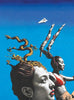 Gilded Dragon  - Contemporary Chinese Art Painting - Life Size Posters