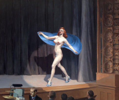 Girlie Show - Edward Hopper - Contemporary Art Painting - Large Art Prints by Edward Hopper