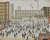 Going To Work - Laurence Stephen Lowry R A - Painting - Canvas Prints