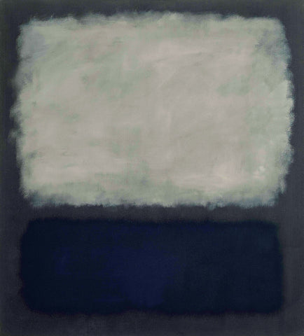 Green on Blue (Earth-Green and White) 1956 - Mark Rothko - Colourfield Painting by Mark Rothko