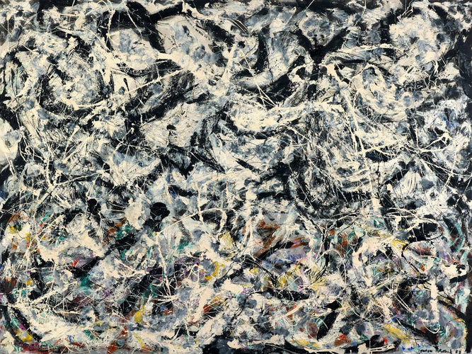 Canvas Prints of Greyed Rainbow 1953 -  Jackson Pollock - Abstract Expressionism Painting - Canvas Prints by Jackson Pollock